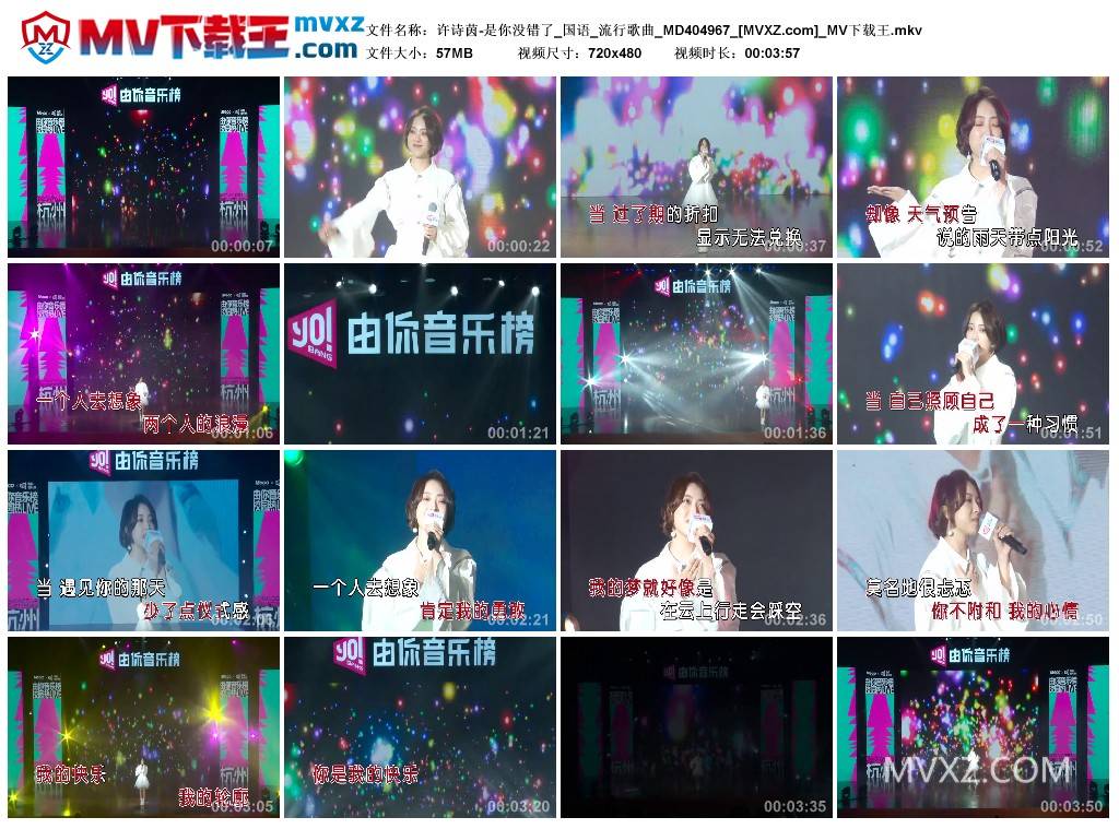 许诗茵-是你没错了_国语_流行歌曲_MD404967
